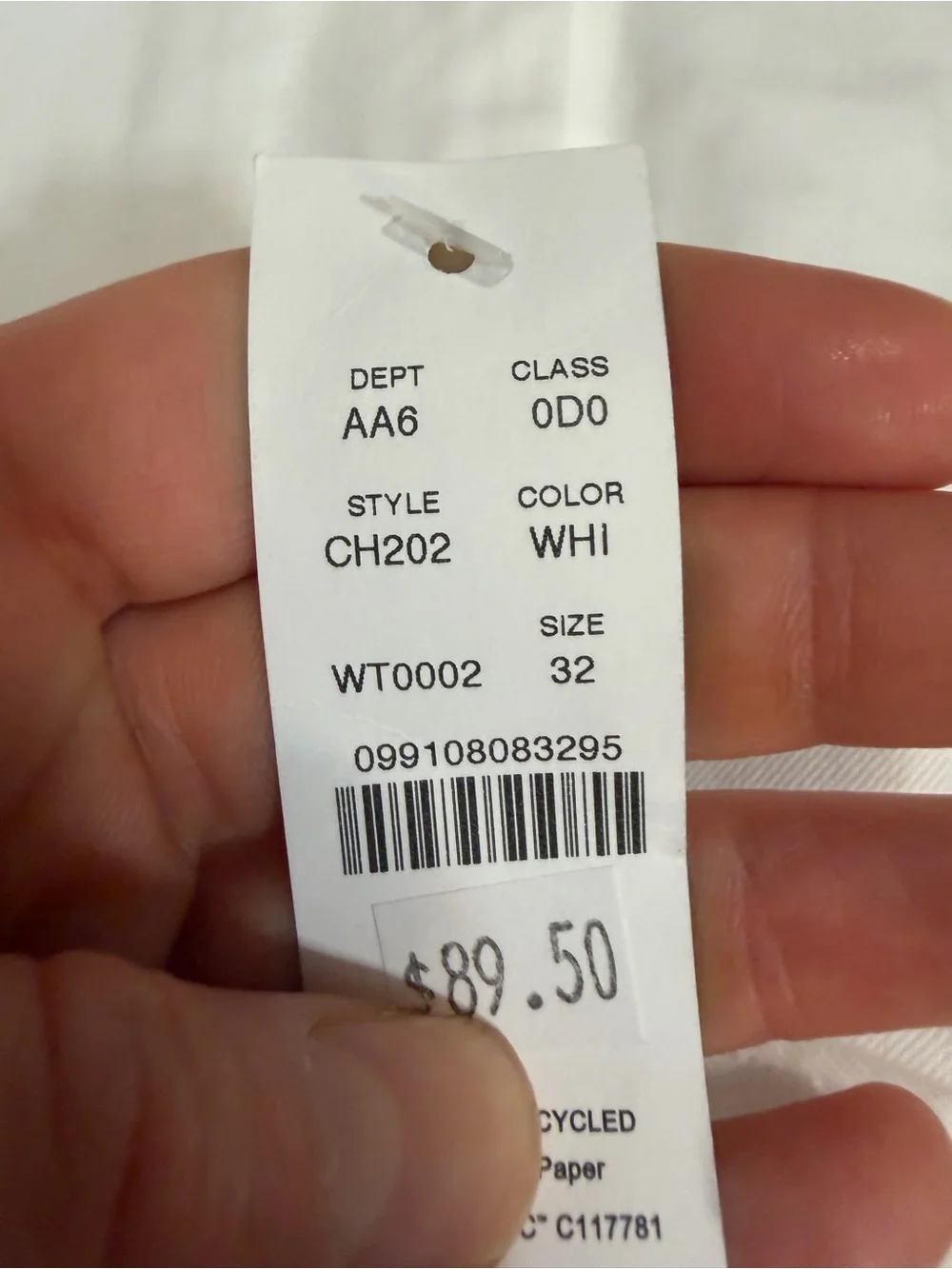 J crew white 8